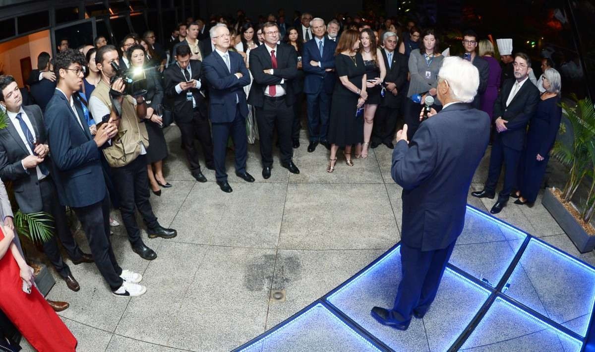   Lançamento do Caderno Direito e Justiça do Correio Braziliense contou com a presença do presidente do Correio, Guilherme Machado, o presidente do Tribunal de Justiça do Distrito Federal e dos Territórios (TJDFT), José Cruz Macedo e outras autoridades do poder judiciário.