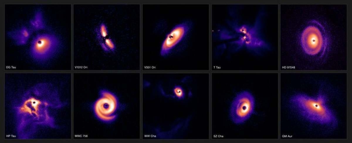 Imagens reúnem observações de 86 estrelas em três diferentes regiões da galáxia
