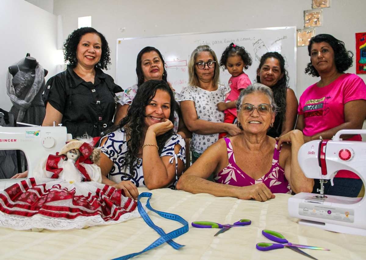 Além de aulas de costura,  Ascap desenvolveu um curso de  terapia comunitária integrativa