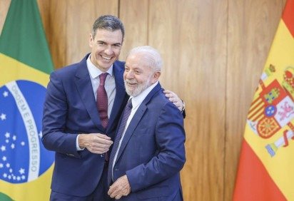 Lula com o presidente do Governo da Espanha, Pedro Sánchez -  (crédito: Ricardo Stuckert/PR) -Lula com o presidente do Governo da Espanha, Pedro Sánchez -  (crédito: Ricardo Stuckert/PR)