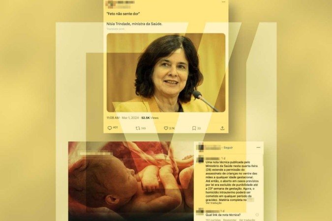Os casos em que é permitido o aborto legal são os mesmos desde 2012 - (crédito: Reprodução/Comprova) Os casos em que é permitido o aborto legal são os mesmos desde 2012 - (crédito: Reprodução/Comprova)