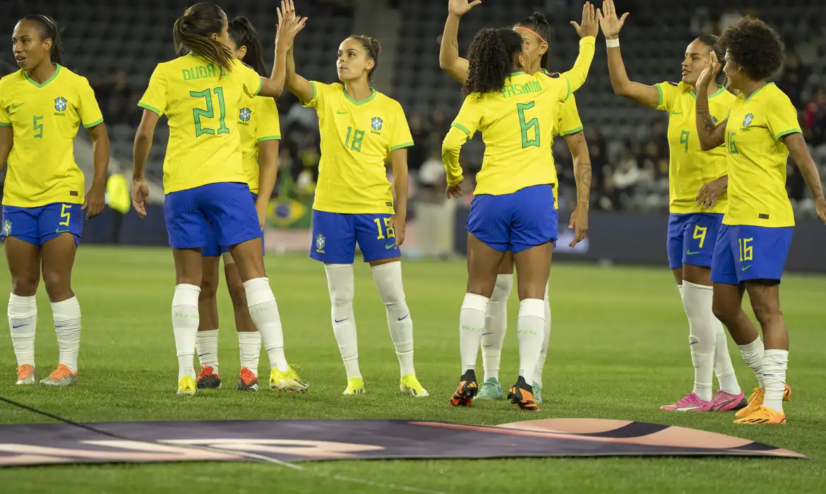 Brasil derrota México e se garante na decisão da Copa Ouro feminina -  (crédito: EBC)