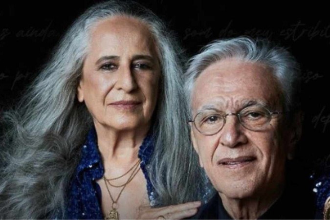 Maria Bethânia e Caetano Veloso farão uma tunê pelo Brasil juntos de agosto a dezembro deste ano -  (crédito: Divulgação)