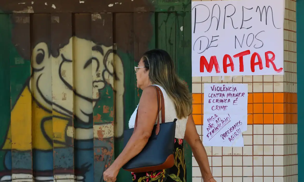 Brasil registra 10,6 mil feminicídios em oito anos -  (crédito: EBC)