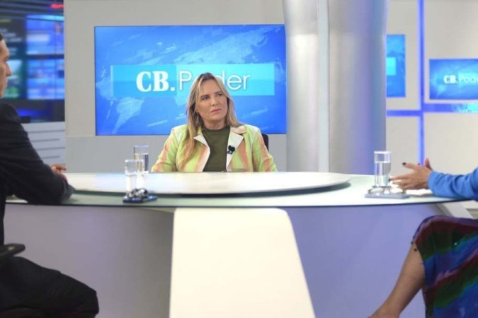 CB Poder recebe Vice Governadora Celina Leão. Na bancada, Ana Maria Campos e Carlos Alexandre de Souza -  (crédito:  Ed Alves/CB/DA.Press)