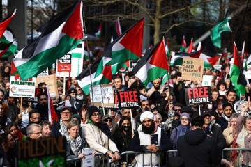 Em Londres, manifestantes pedem o fim do conflito em Gaza