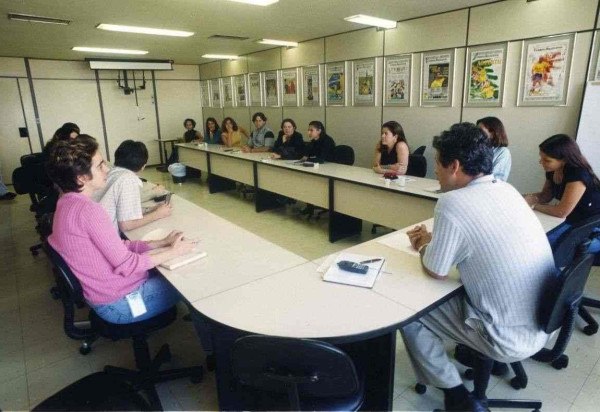 Reunião de pauta da Revista do Correio nos anos 2000