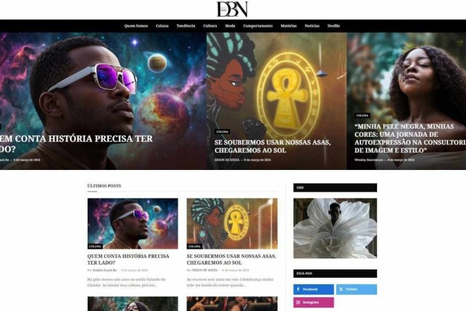 A revista DBN foi lançada no dia 1º de março -  (crédito: Reprodução/Revista DBN)