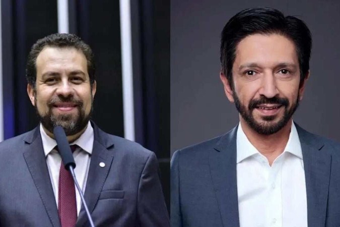 Boulos e Nunes são pré-candidatos à Prefeitura de São Paulo -  (crédito: Redes Sociais/Reprodução)