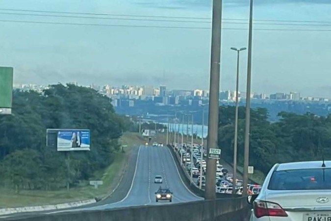 A via sentido Lago Sul - Plano Piloto ficará temporariamente interditada -  (crédito: Edla Lula /C.B/ D.APress)