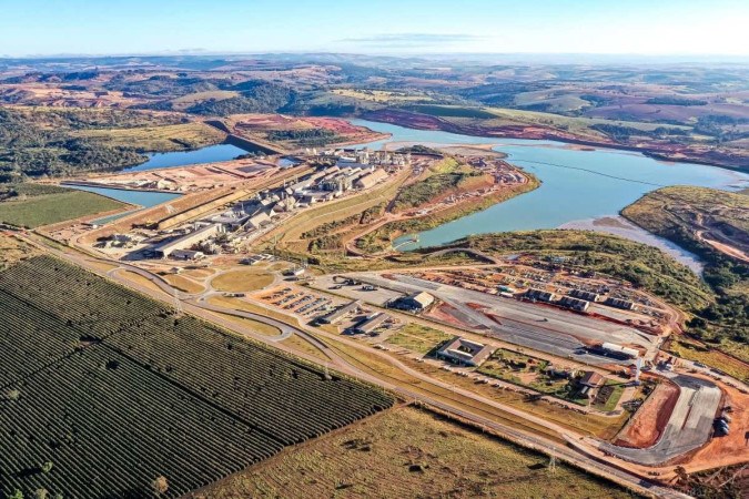  Lula e Zema vão inaugurar a planta de fertilizantes da Eurochem. Agro brasileiro ainda é dependente de outros países    -  (crédito: Divulgação/EuroChem)