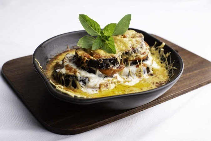 Berinjela gratinada e ossobuco do La Spezia
