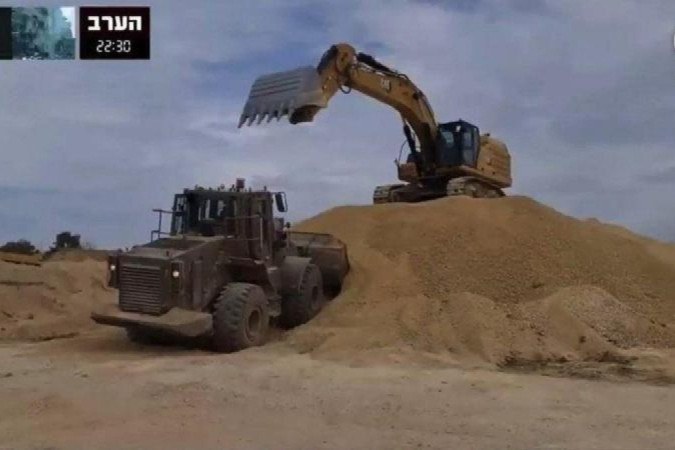 A estrada cruza Gaza de leste a oeste -  (crédito: Canal 14)