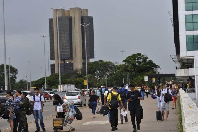  14/03/2024. Crédito: Minervino Júnior/CB/D.A Press. Brasil.  Brasilia - DF. Pontos da rodoviária mostrando o depois do Lockdown da Covid19.