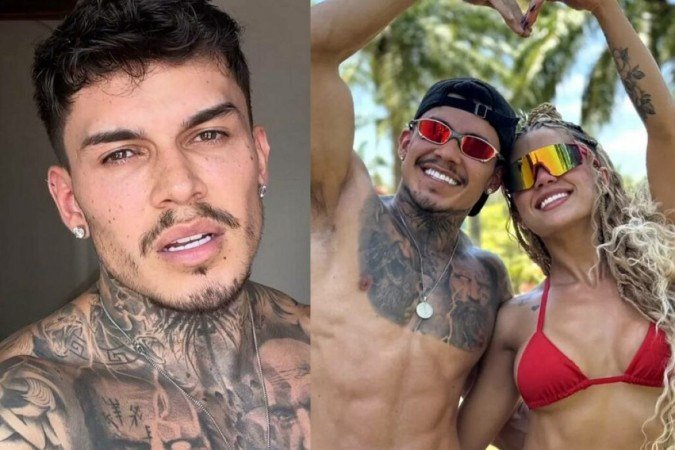 Victor Prado e Larissa Sumpani. Influenciador Victor afirmou que se considera um homem hétero - (crédito: Reprodução/Instagram - Montagem) Victor Prado e Larissa Sumpani. Influenciador Victor afirmou que se considera um homem hétero - (crédito: Reprodução/Instagram - Montagem)