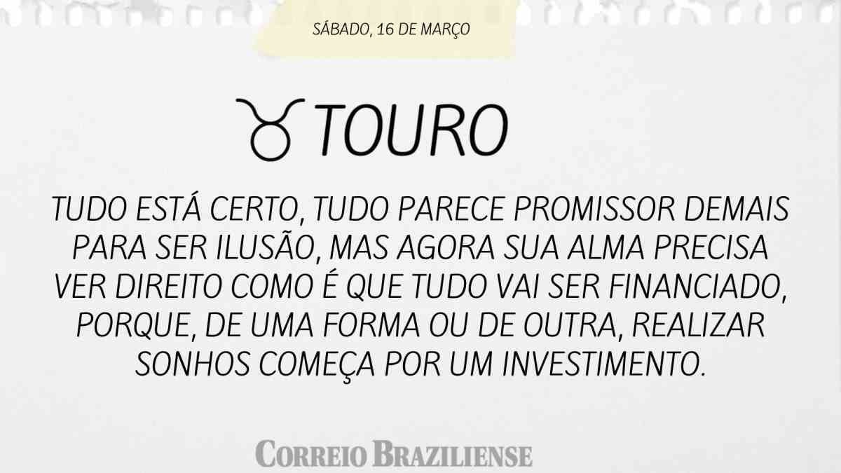 TOURO | 16 DE MARÇO DE 2024