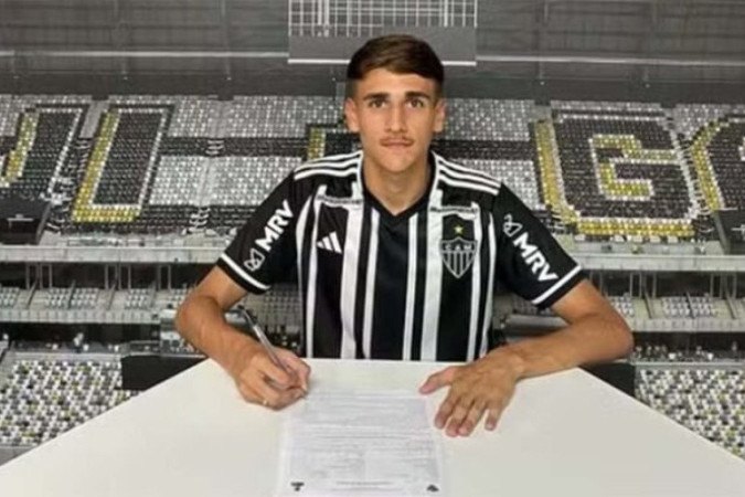 Dudu Cruz assinou com o Atlético e vai reforçar o sub-20 do Galo -  (crédito: Foto: Redes sociais)