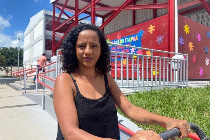 Joyana Castro, mãe de uma estudante do ensino classe 203 - (crédito: Camila Coimbra) Joyana Castro, mãe de uma estudante do ensino classe 203 - (crédito: Camila Coimbra)