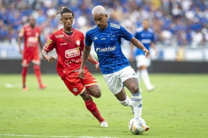 Gomes abre o placar no Mineirão. Cruzeiro está na final do Mineiro  -  (crédito:  Alessandra Torres)