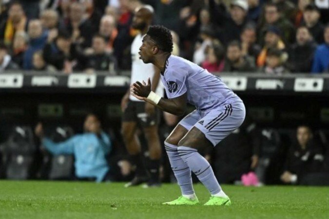 Vini Jr é o grande nome do Real Madrid -  (crédito:  AFP via Getty Images)