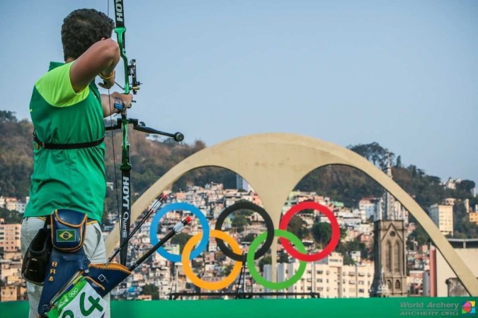 Marcus D'Almeida ostenta duas participações olímpicas: na Rio-2016 e em Tóquio-2020 -  (crédito: World Archery/Divulgação)