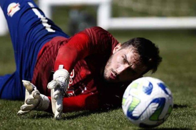 Cleiton, goleiro do Bragantino -  (crédito: Foto: @RedBullBraga - Ari Ferreira)