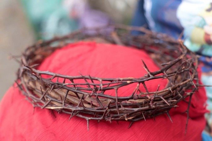  17/03/2024 CrÃ©dito: Luis Nova/CB. Via Sacra.  Ensaio no Morro da Capelinha.