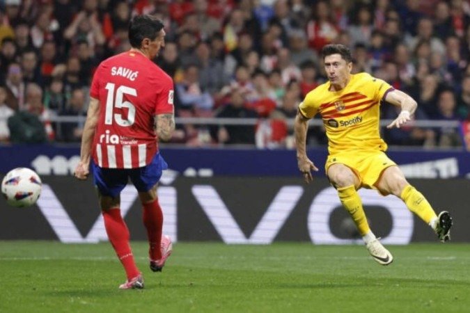 Lewandowski chegou a 13 gols no Campeonato Espanhol - (crédito: Foto: Oscar del Pozo/AFP via Getty Images) Lewandowski chegou a 13 gols no Campeonato Espanhol - (crédito: Foto: Oscar del Pozo/AFP via Getty Images)