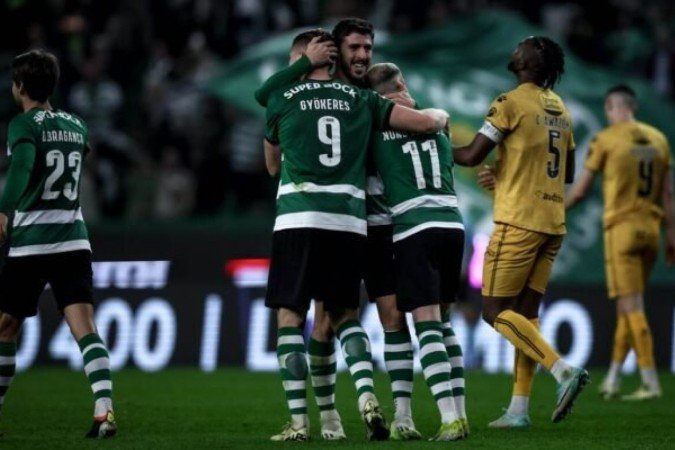 Victor Gyökeres marcou três vezes na goleada do Sporting sobre o Boavista por 6 a 1 - Foto: Divulgação/Sporting CF -  (crédito: Foto: Divulgação/Sporting CF)