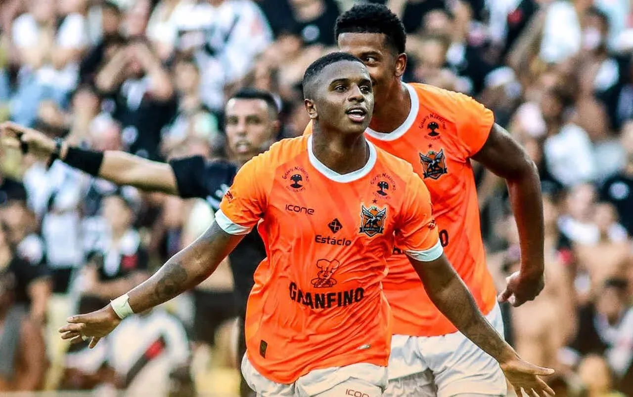 Bill marcou o gol da vitória sobre o Vasco no Maracanã - Foto: Divulgação/Nova Iguaçu -  (crédito: Jogada10)