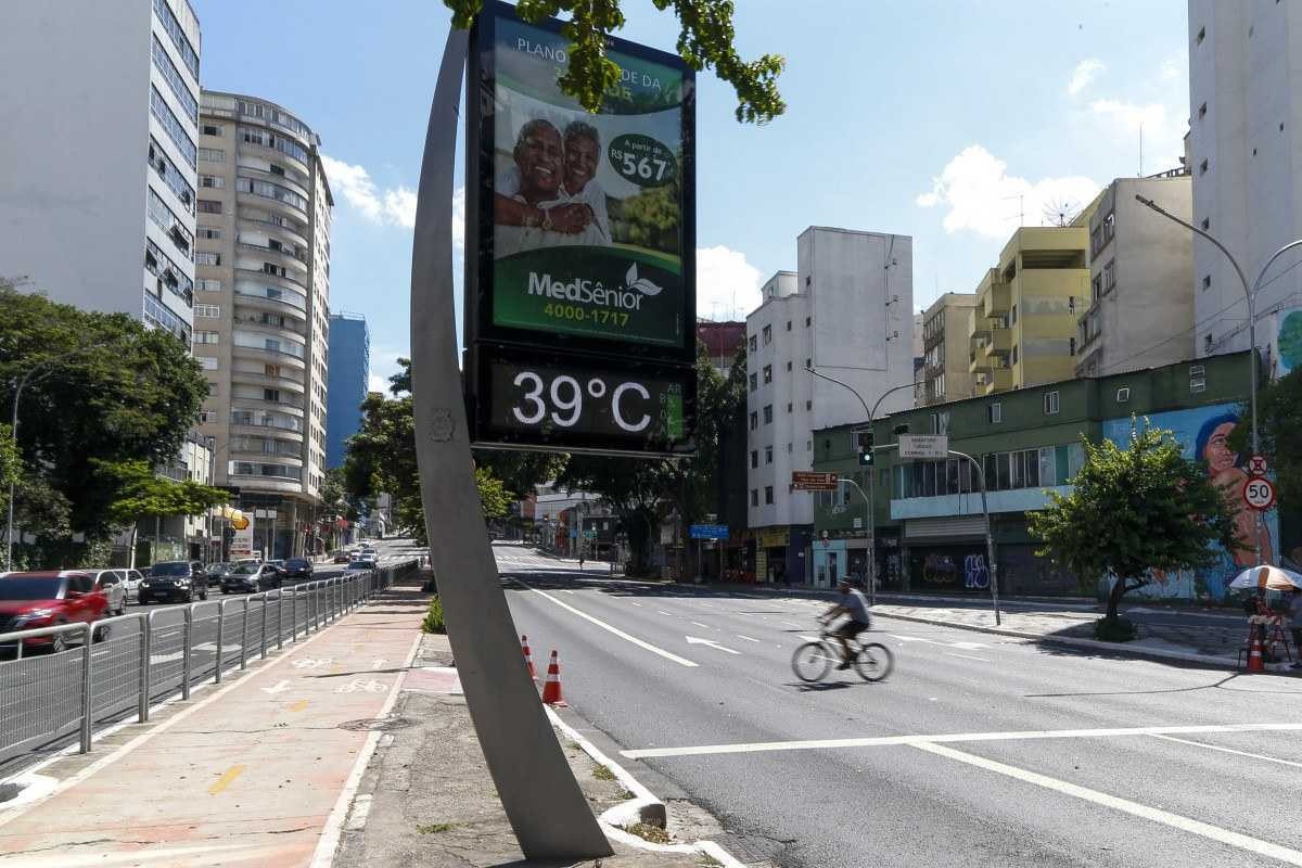 Temperatura no centro de São Paulo      