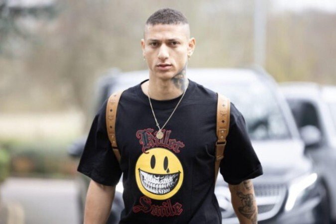 Richarlison se apresenta no hotel da Seleção - (crédito: Foto: Rafael Ribeiro / CBF) Richarlison se apresenta no hotel da Seleção - (crédito: Foto: Rafael Ribeiro / CBF)