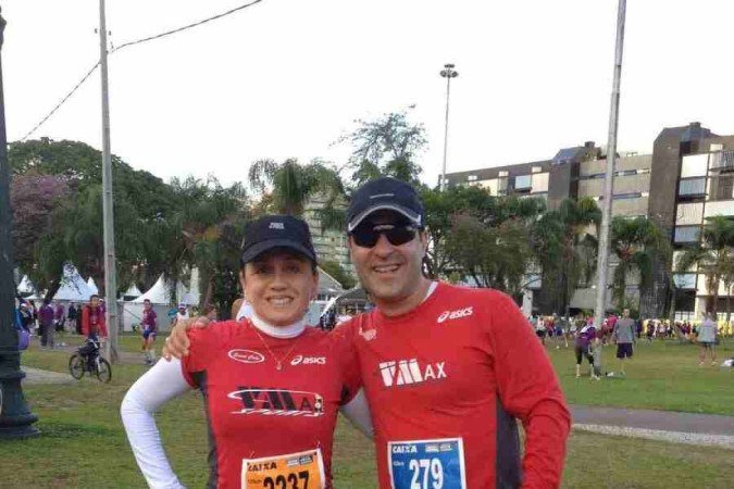 Celso ao lado da esposa Simonne, sua maior incentivadora