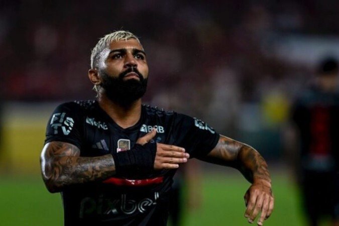 Gabigol tem contrato com o Flamengo até o fim do ano -  (crédito: Foto: Marcelo Cortes / CRF)
