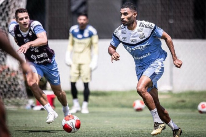 Joaquim é um pilar do time do Santos desde a sua chegada, no início da última temporada -  (crédito: Foto: Raul Baretta/ Santos FC)