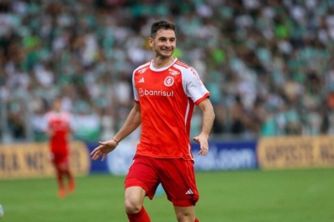 Alario pode ficar fora do duelo contra o Juventude  -  (crédito: Foto: Ricardo Duarte / Internacional)