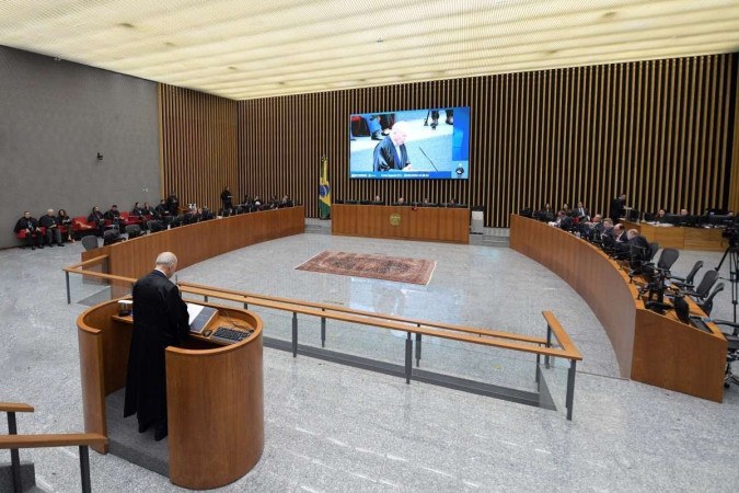 Julgamento de Robinho em Brasília: nove ministros do Tribunal Especial deram parecer favorável à homologação da sentença. Apenas dois foram contra o cumprimento da pena no Brasil