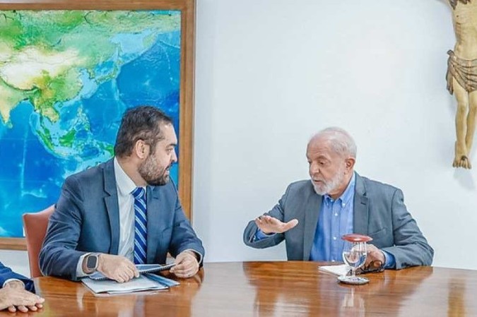 O governador Cláudio Castro se encontrou com o presidente Lula nesta quarta-feira (20/3) -  (crédito: Ricardo Stuckert/PR)