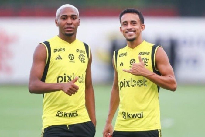 Lorran e Matheus Gonçalves são grandes promessas da base do Flamengo -  (crédito: Foto: Gilvan de Souza/Flamengo)