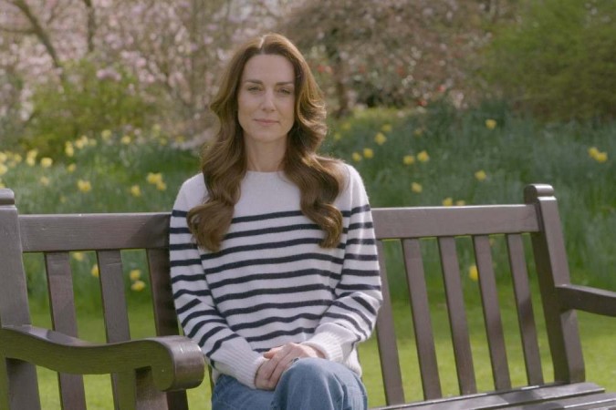 Kate Middleton anunciou o diagnóstico em vídeo divulgado na rede social X: 
