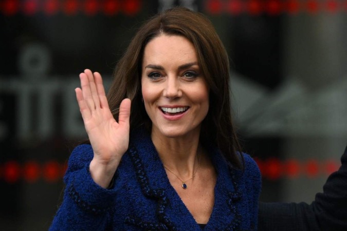 Kate Middleton anunciou nesta sexta-feira (22/3) que iniciou tratamento contra um câncer. -  (crédito: Daniel LEAL / AFP)