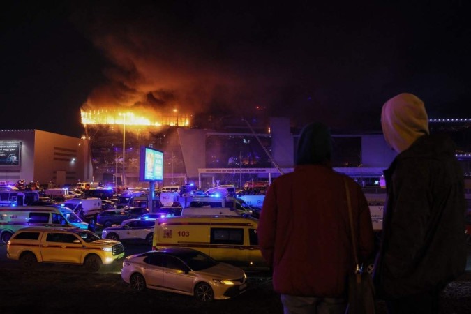 O atentado mais mortal ocorreu na última sexta-feira (22/3), em uma casa de shows de Moscou -  (crédito:  STRINGER / AFP)