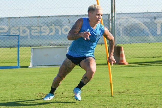 Soteldo marcou um gol e deu uma assistência em quatro jogos pelo Grêmio  -  (crédito: Foto: Lucas Uebel | Grêmio FBPA)