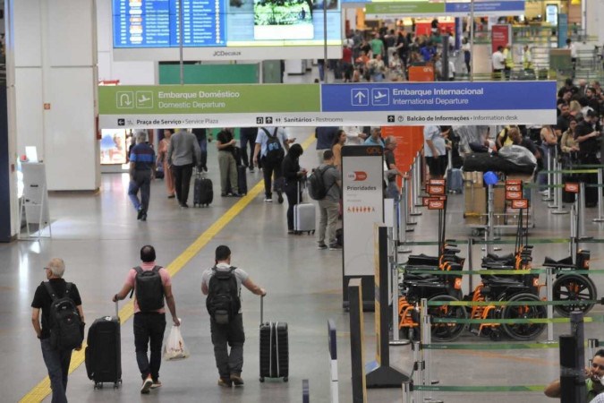 Aeroporto de Brasília é o segundo de médio porte mais pontual do mundo -  (crédito: Minervino Júnior/CB/D.A.Press)