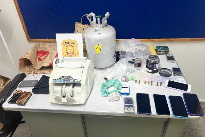 Drogas apreendidas na operação - (crédito: PCDF/Divulgação) Drogas apreendidas na operação - (crédito: PCDF/Divulgação)