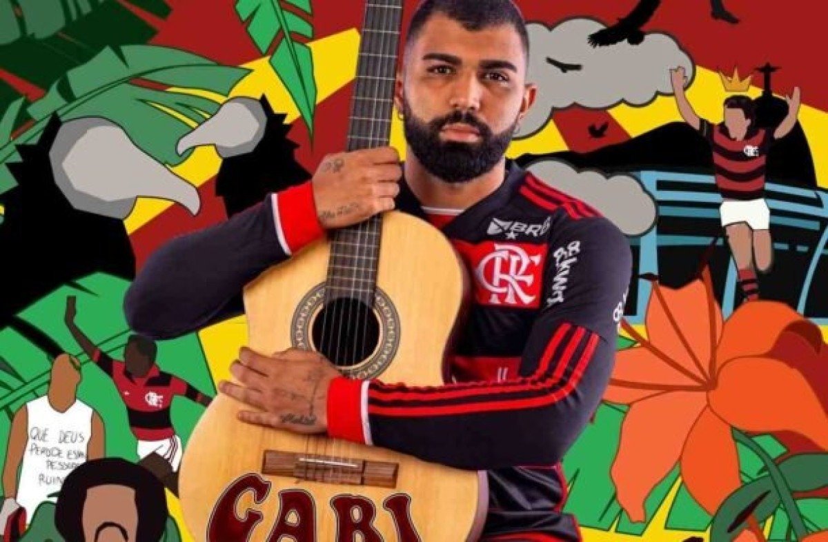 Flamengo homenageia Jorge Ben Jor recriando álbum com jogadores