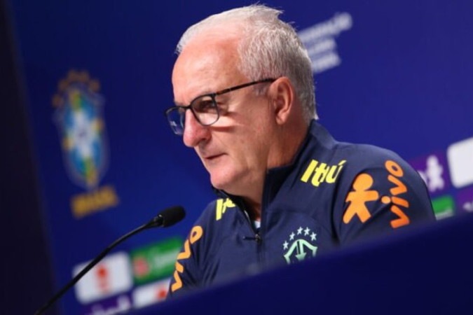 Dorival Júnior durante entrevista da Seleção Brasileira - Foto: Staff Images/CBF -  (crédito: Foto: Staff Images/CBF)