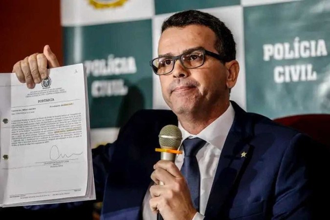 O delegado foi empossado como chefe da Polícia Civil em 13 de março e, antes, coordenava a Departamento de Homicídios -  (crédito: Fernando Frazão/Agência Brasil)