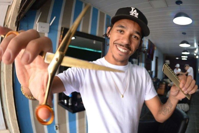 Pablo é proprietário da Kane Barber Club: 