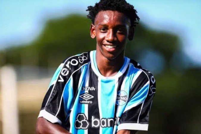 Gabriel Mec, promessa da base do Grêmio - (crédito: Foto: Renan Jardim/Grêmio) Gabriel Mec, promessa da base do Grêmio - (crédito: Foto: Renan Jardim/Grêmio)
